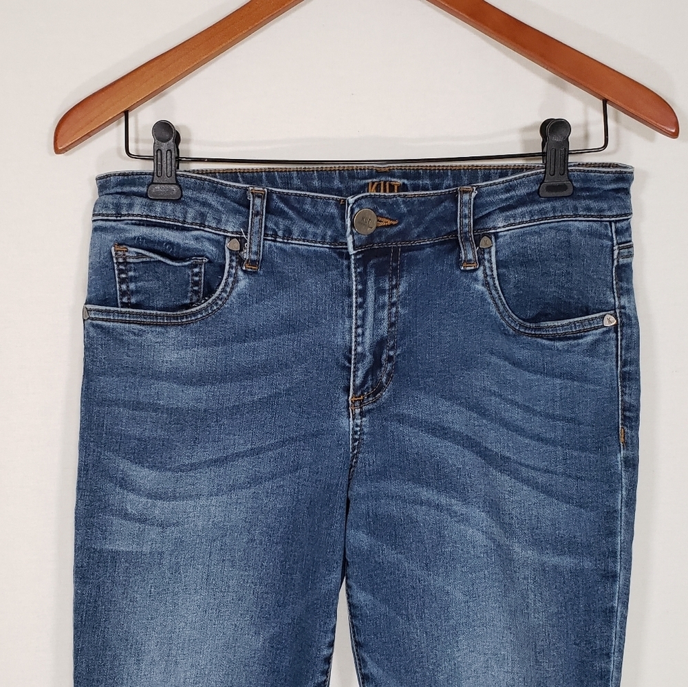 Kut From the Kloth Crop Straight Leg Mid Rise Jeans Women's 6 - Picture 3 of 11
